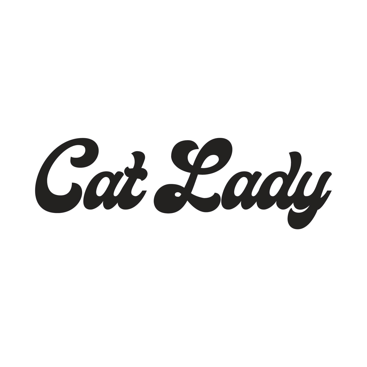 Cat Lady Vinyl Decal