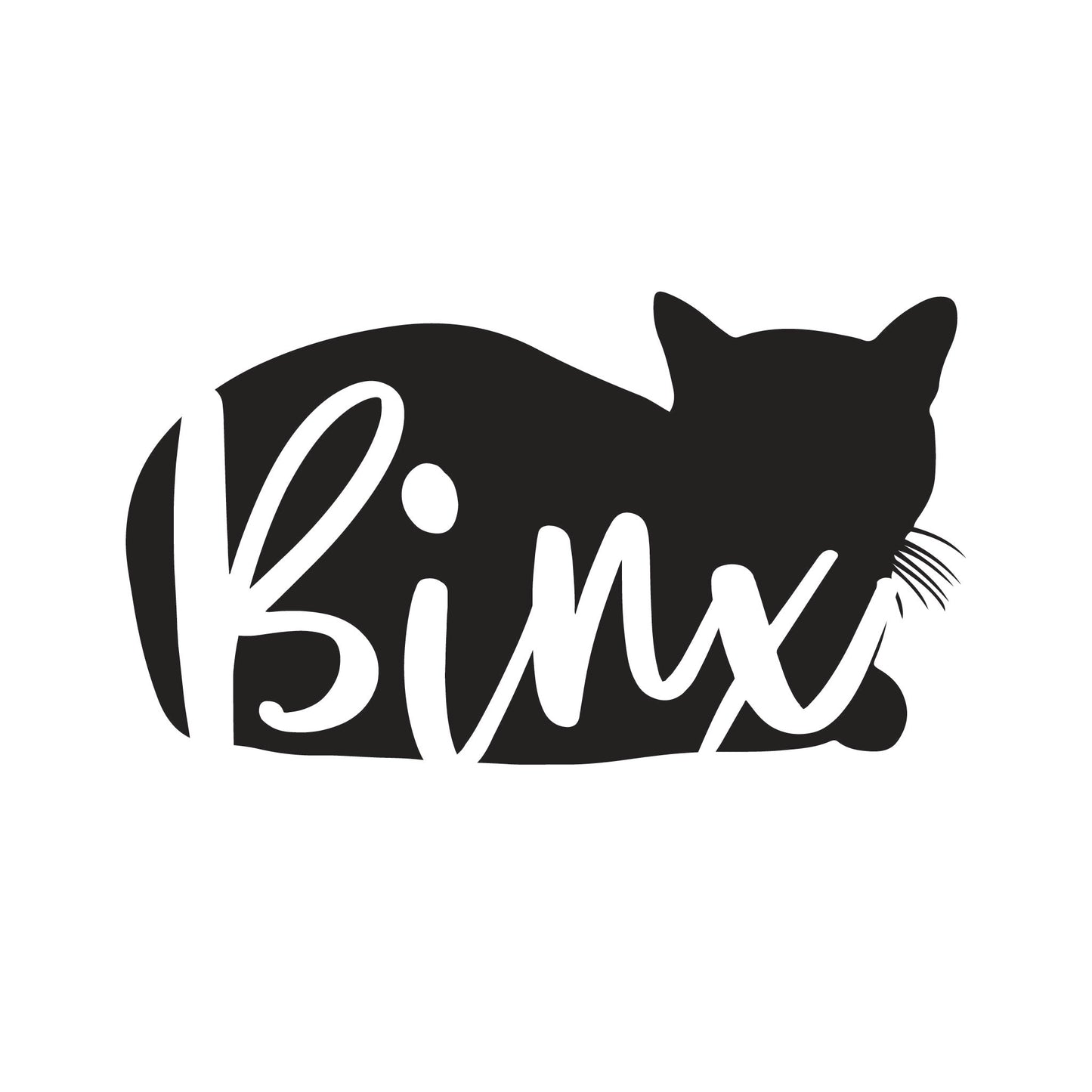 Custom Cat Name Vinyl Decal
