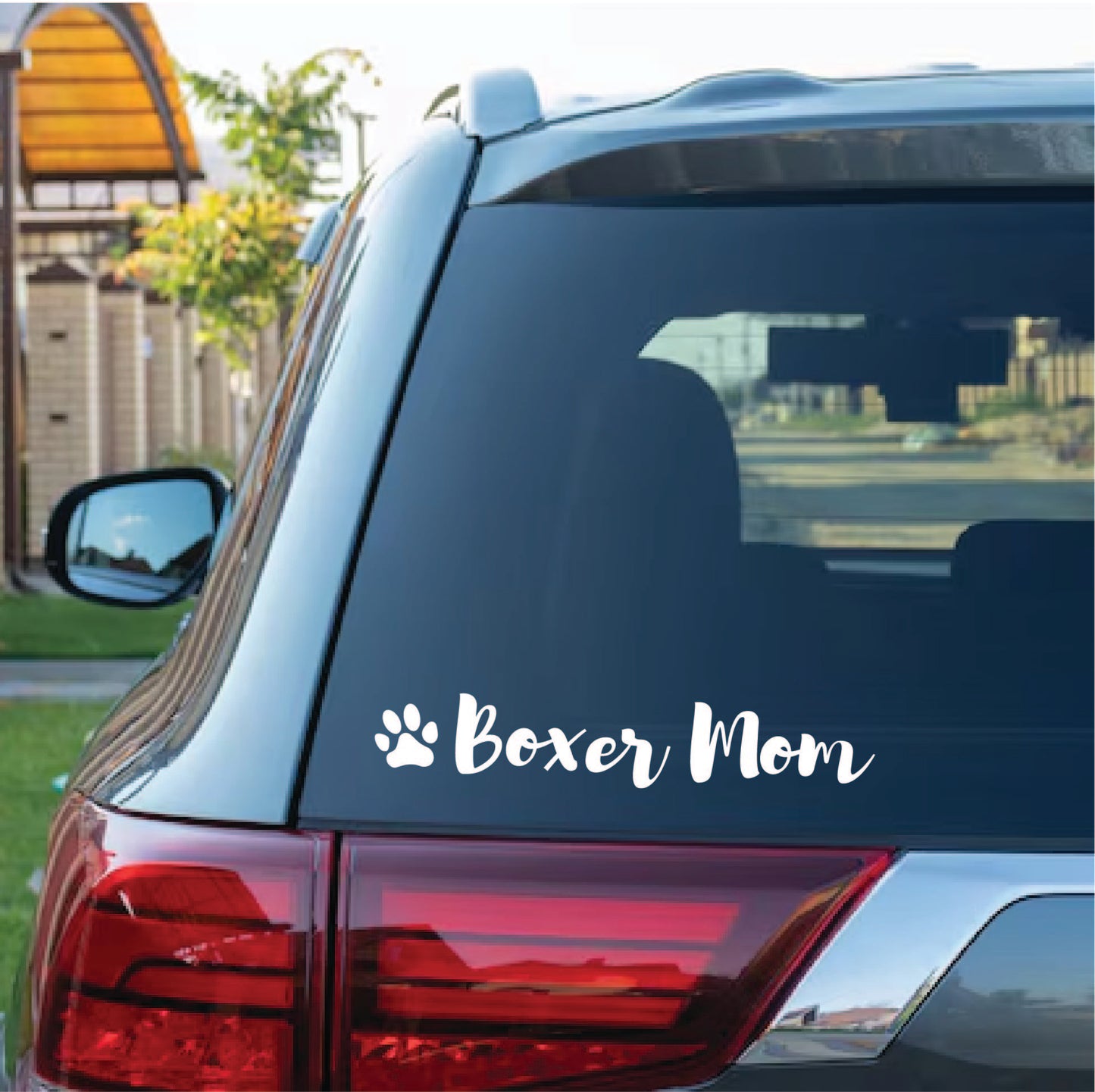 Dog Mom Custom Breed Vinyl Decal