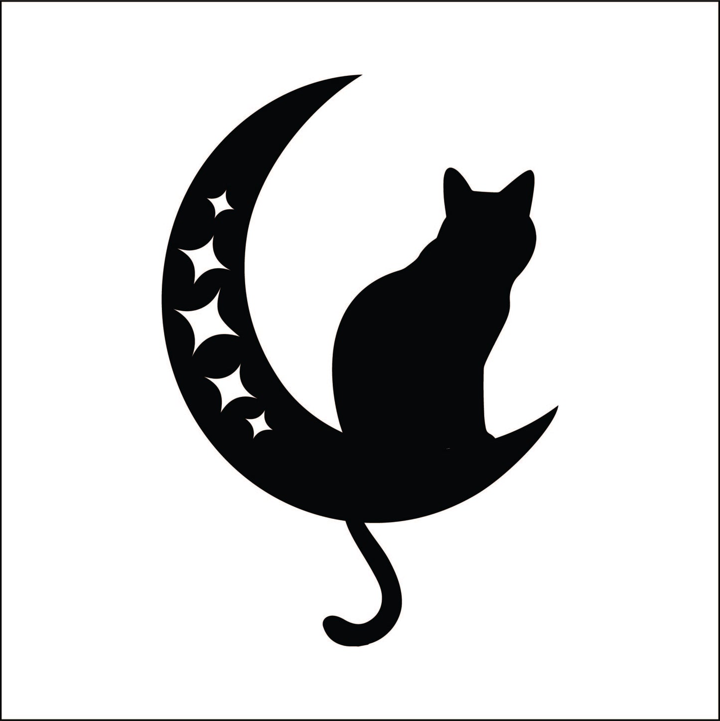 Moon Cat Decal