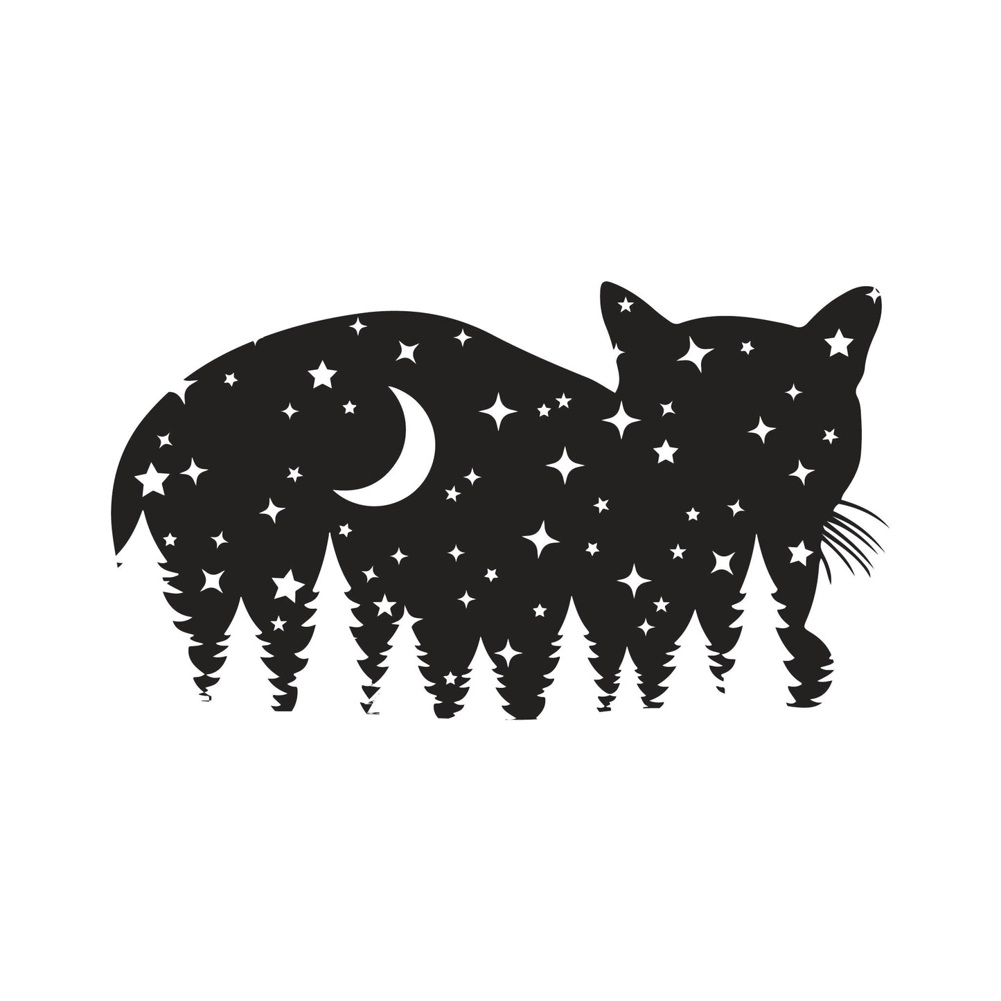 Starlight Kitty Cat Vinyl Decal