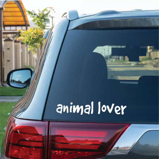 Animal Lover Vinyl Decal