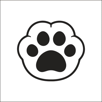 Cat Paw Print Vinyl Decal