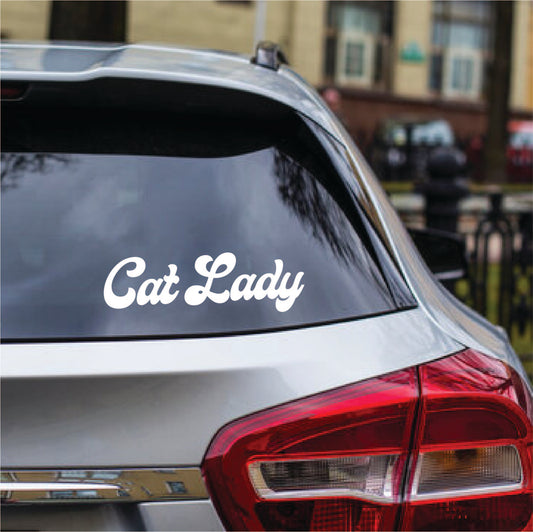 Cat Lady Vinyl Decal