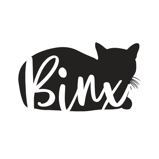Custom Cat Name Vinyl Decal
