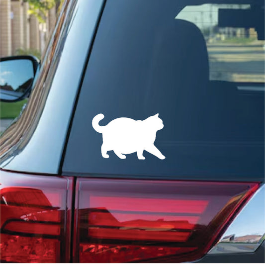 Fat Cat Vinyl Decal