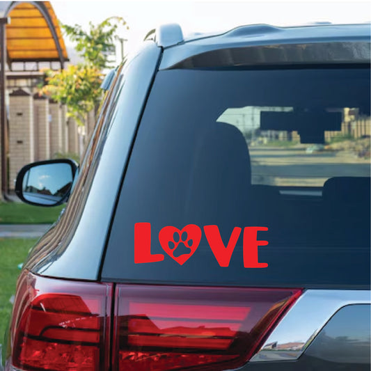 Love Pets Vinyl Decal