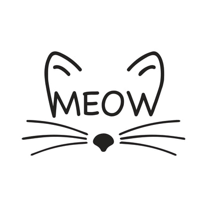 Meow Cat Vinyl Decal