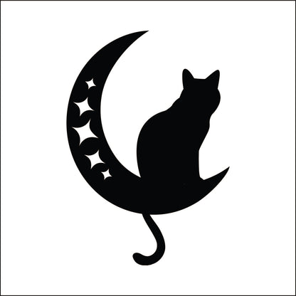 Moon Cat Decal