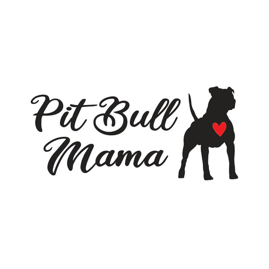 Pit Bull Mama Vinyl Decal
