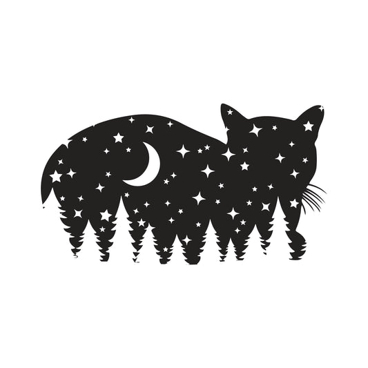 Starlight Kitty Cat Vinyl Decal